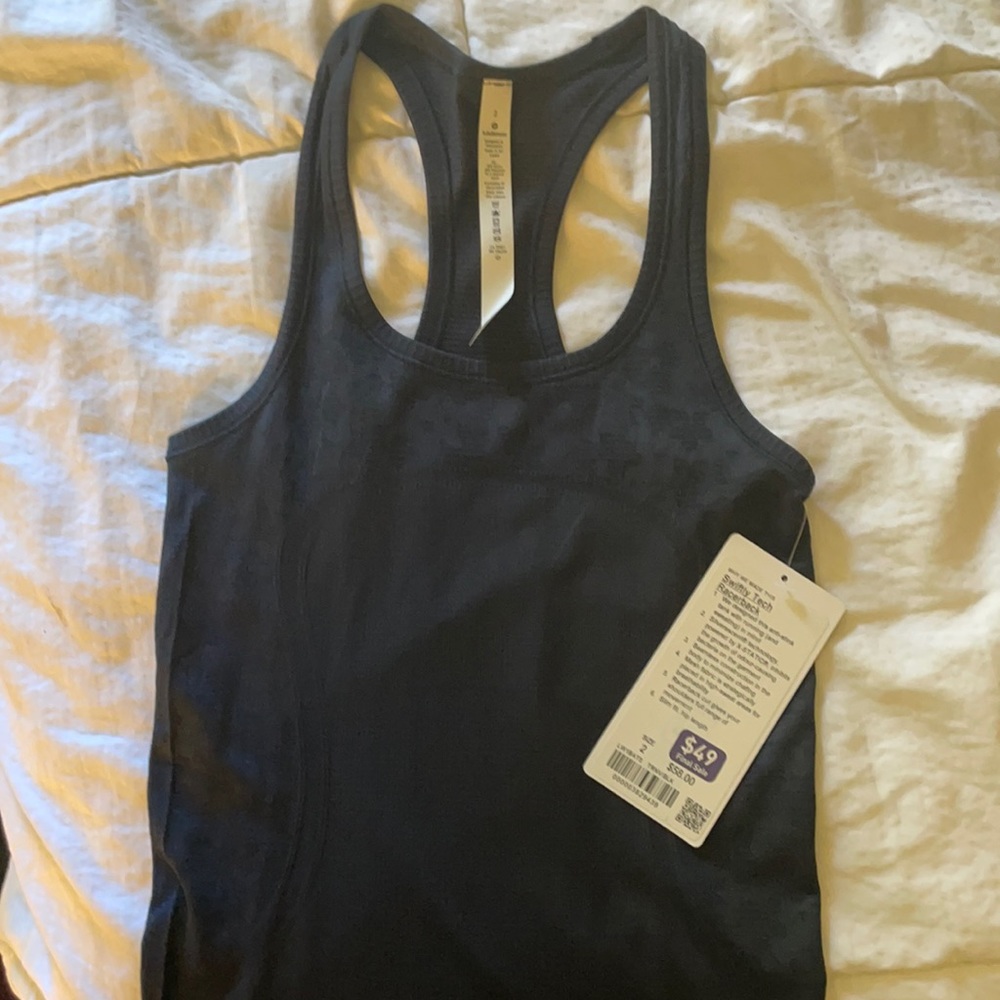 Swiftly Tech Racerback- Sz 2 TRNV/BLK NWT